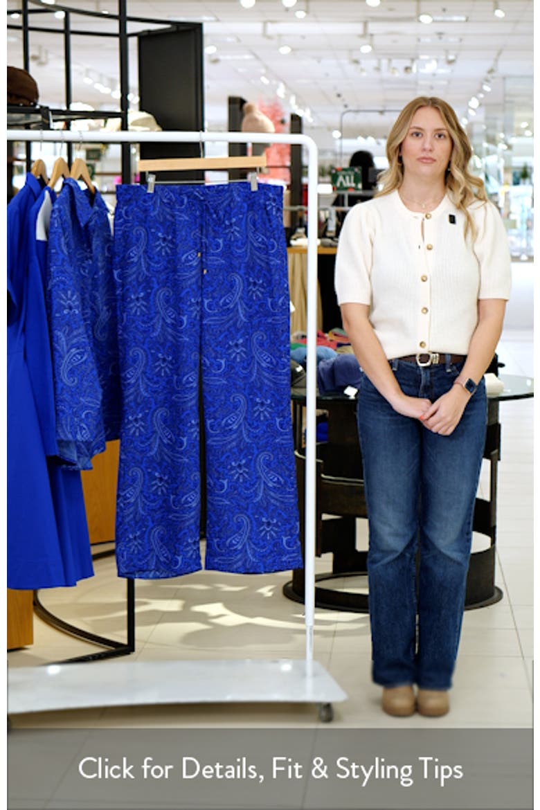 Floral Print Wide Leg Pants video