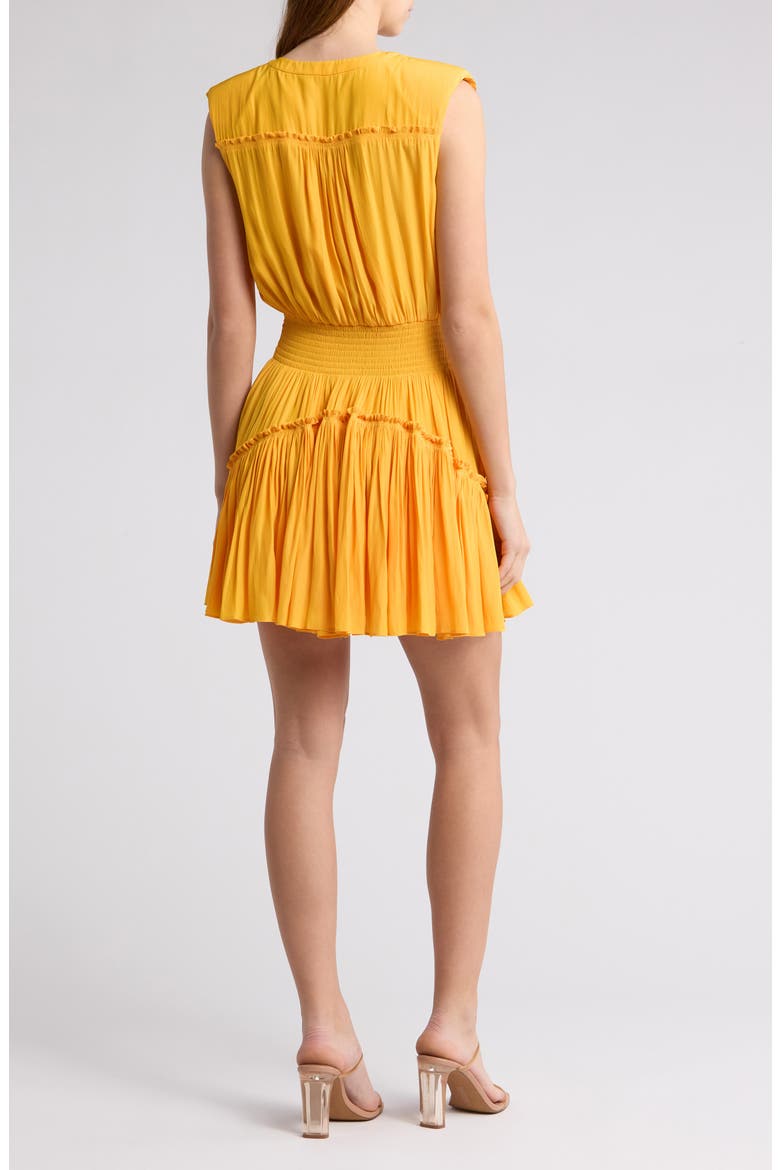 Miley Sleeveless Mini Shirtdress, Alternate, color, YUZU