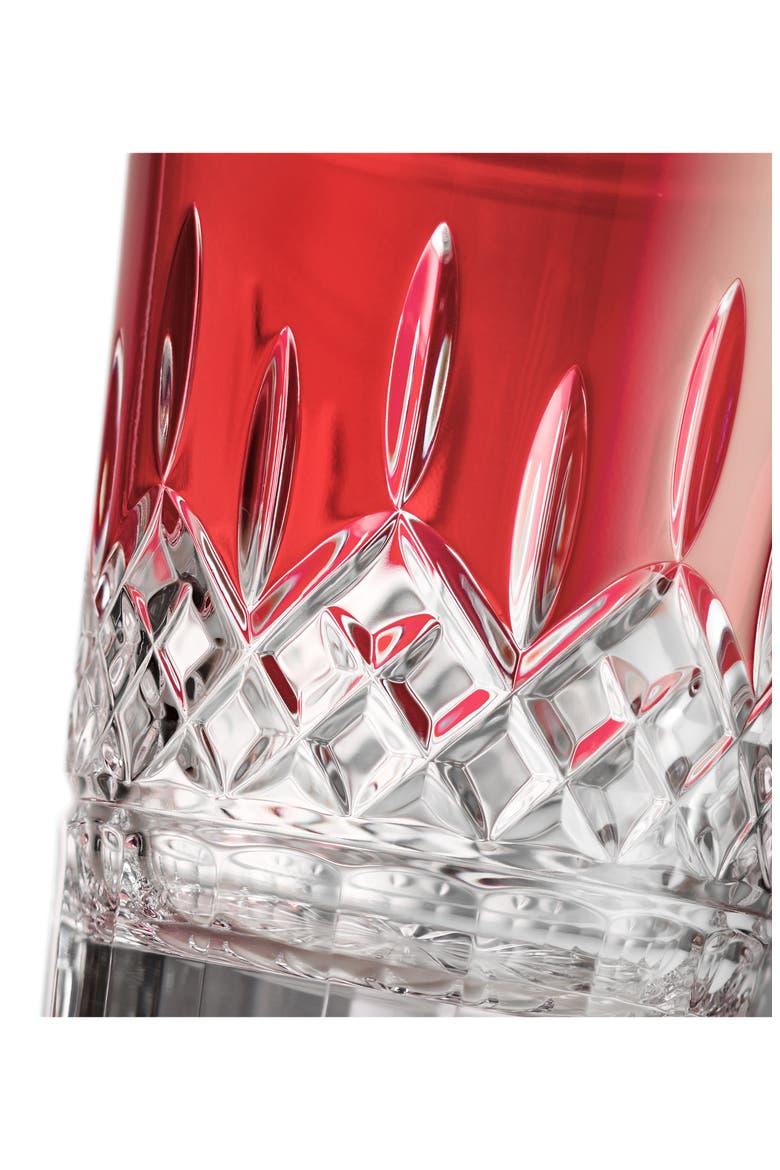 Lismore Red Crystal Biscuit Barrel, Alternate, color, RED