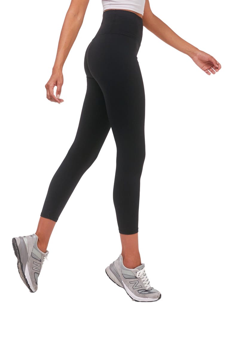 Rebody Active Hybrid Cloudlux Leggings 25" High Waist, Alternate, color, Metropolis Black