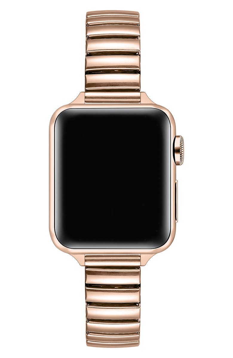 Posh Tech Slink Skinny Elastic Stainless Steel Apple Watch<sup>®</sup> Watchband, Alternate, color, 