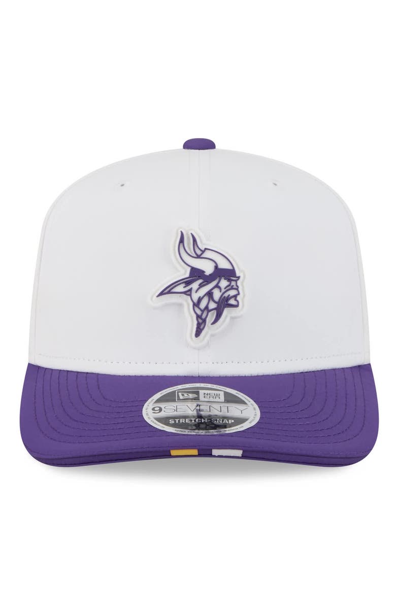 New Era Men's New Era  White/Purple Minnesota Vikings 2025 NFL Training Camp 9SEVENTY Adjustable Hat, Alternate, color, 