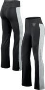 Fanatics Signature Women's Fanatics Signature Black Las Vegas Raiders Studio Fitted Flared Leggings
