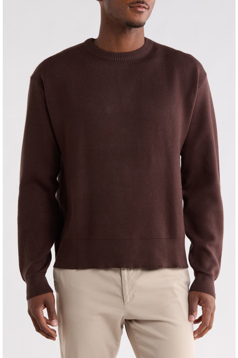 True Long Sleeve Sweater, Main, color, BROWN