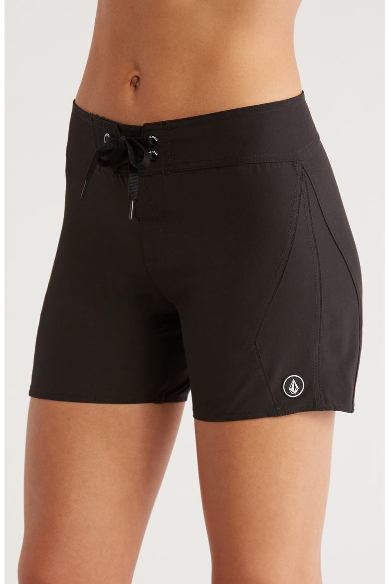 Simply Solid 5-Inch Board Shorts, Alternate, color, BLACK