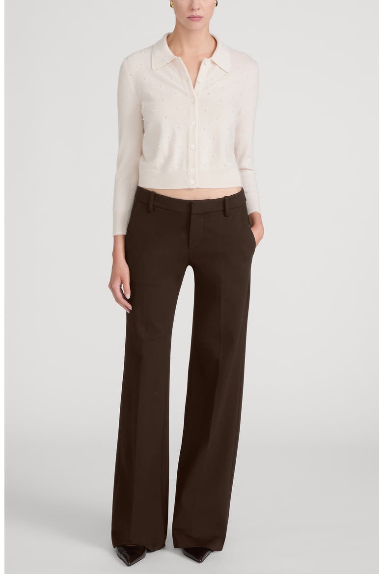 The Low Trouser Wide Leg Pants, Alternate, color, AMERICANO