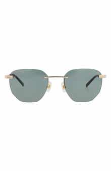 Square Rimless Sunglasses