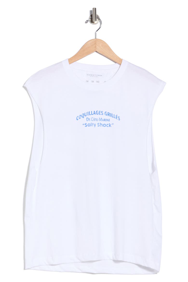 Coastal Graphic Muscle Tank, Alternate, color, WHITE W/ BLUE