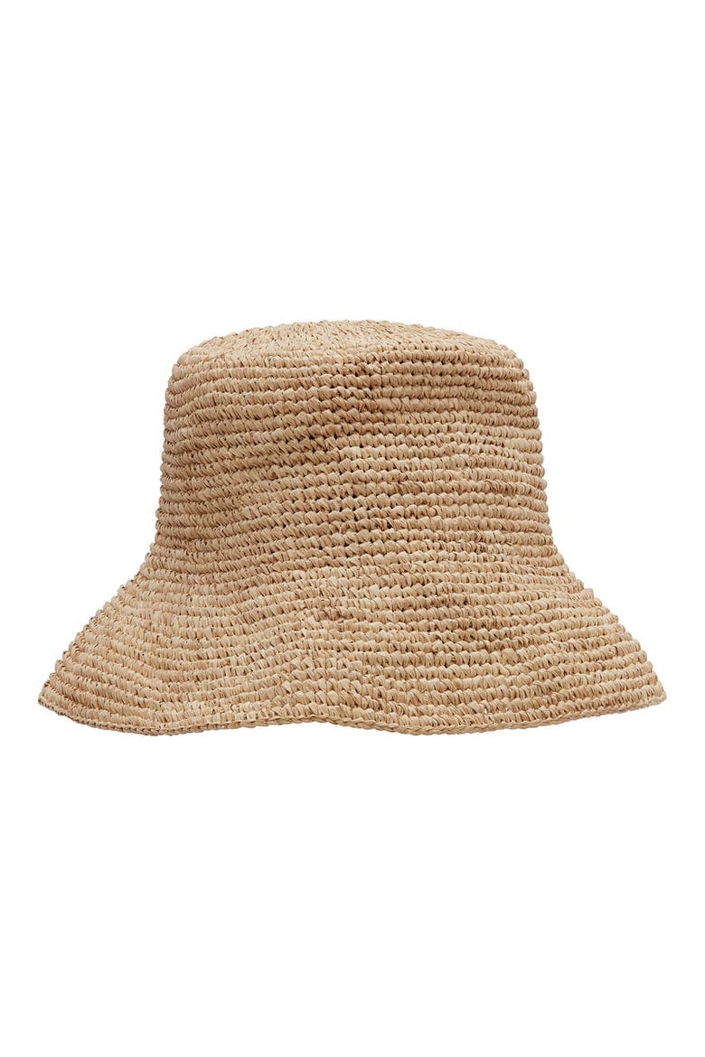 Tulum Straw Bucket Hat, Main, color, NATURAL
