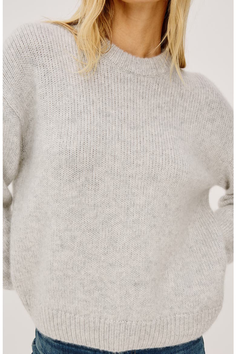Helly Crewneck Sweater, Alternate, color, HEATHER GREY