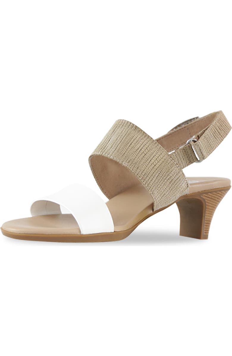 Munro Livia Slingback Sandal, Alternate, color, White Ligh