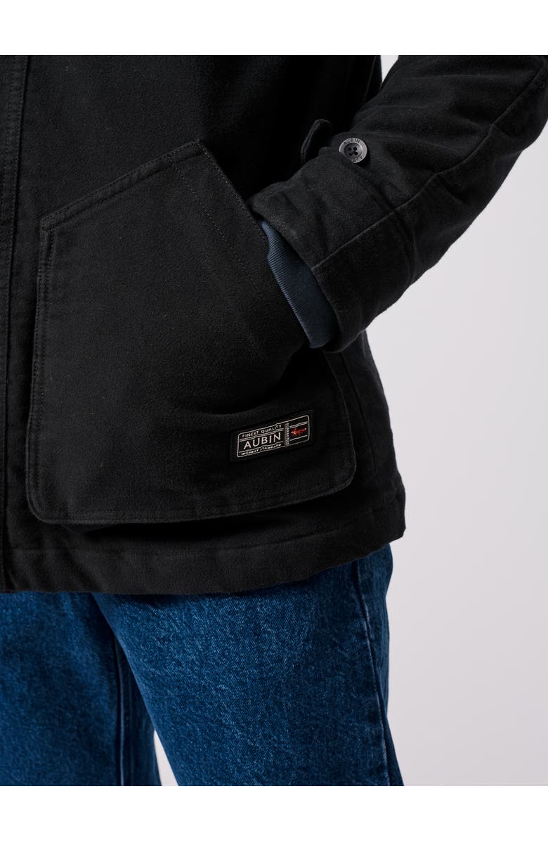Aubin Bennett Moleskin Jacket, Alternate, color, Washed Black