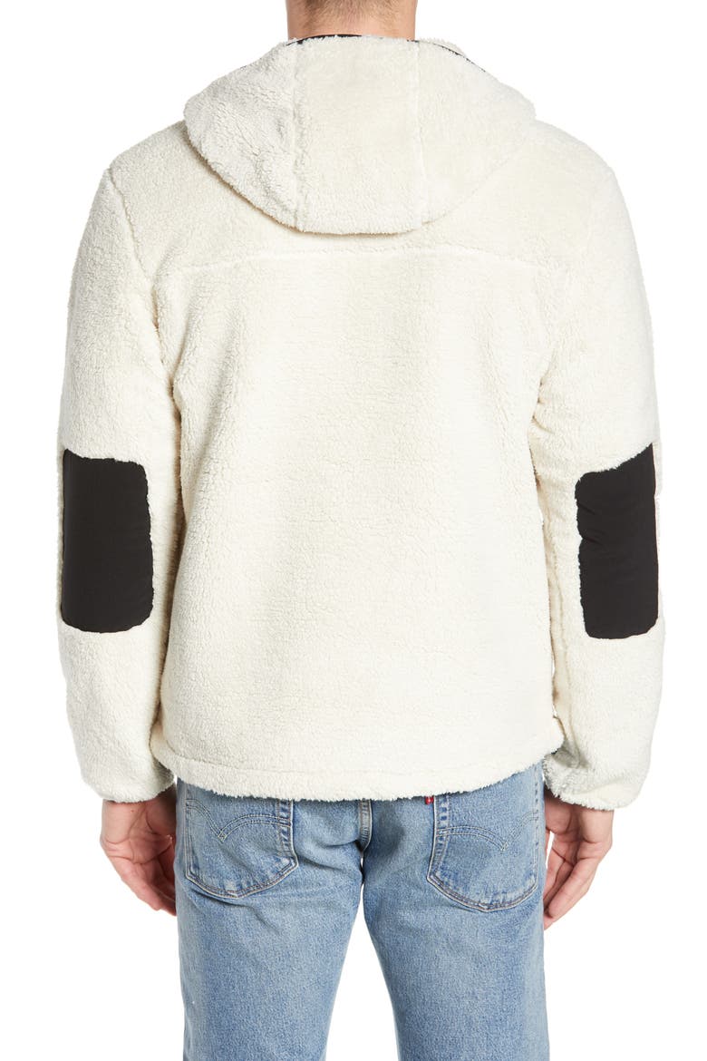 Campshire Anorak Fleece Jacket, Alternate, color, VINTAGE WHITE/ TNF BLACK