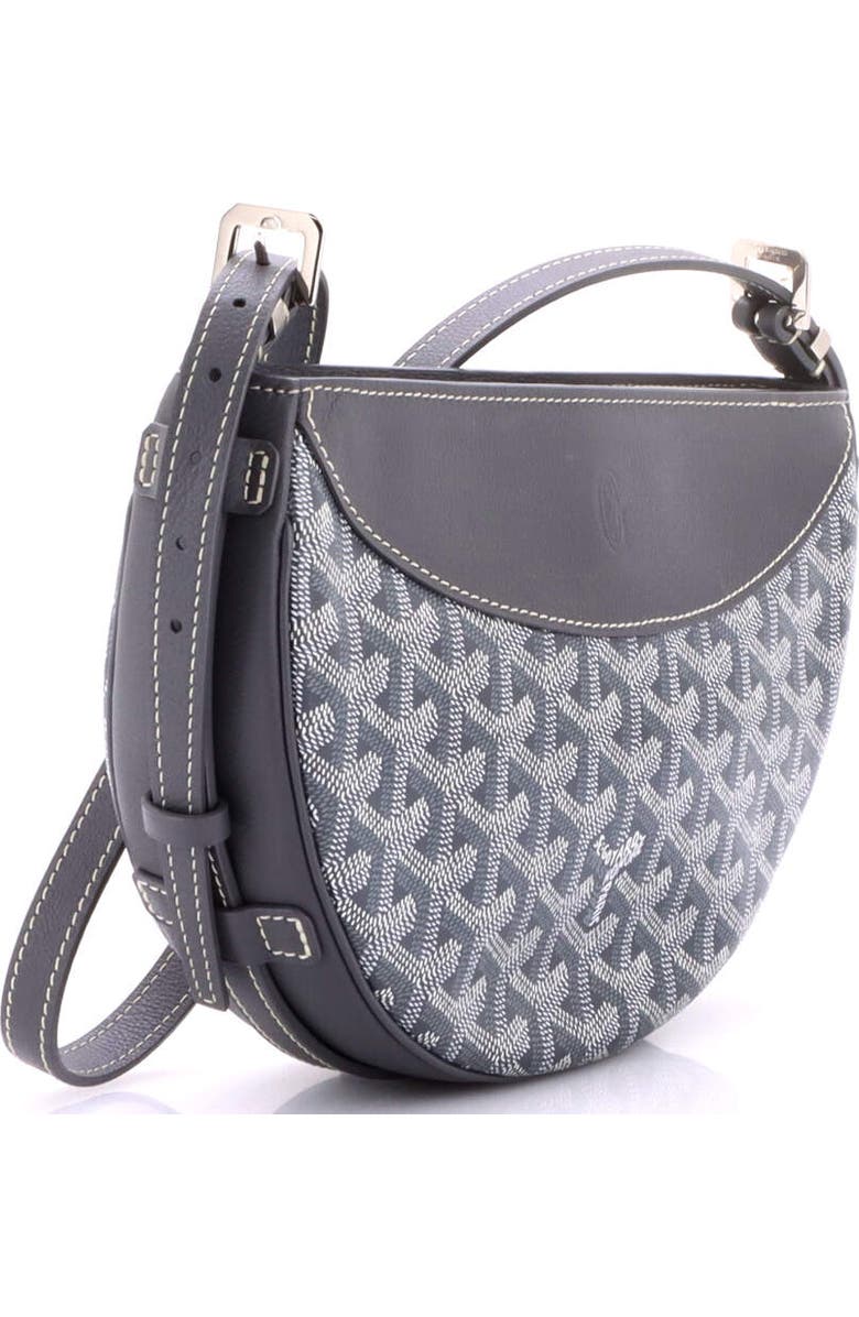 Pre-Owned Goyard Hirondelle Shoulder Bag Coated Canvas and Leather, Alternate, color, Gray