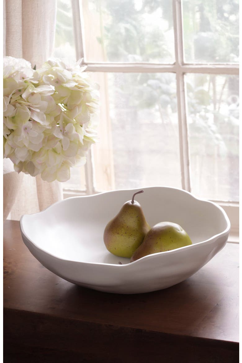 Vida Nube Large Organic Bowl, Alternate, color, White
