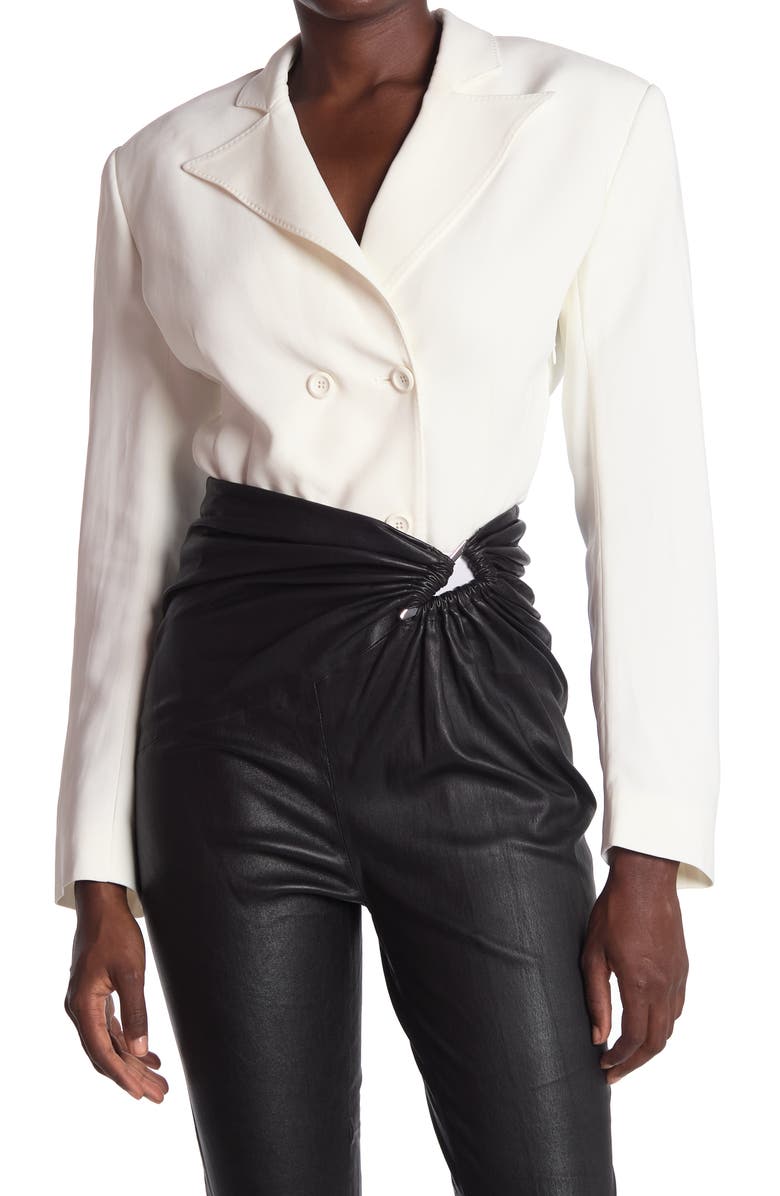 UNRAVEL PROJECT Body Blazer White, Main, color, 