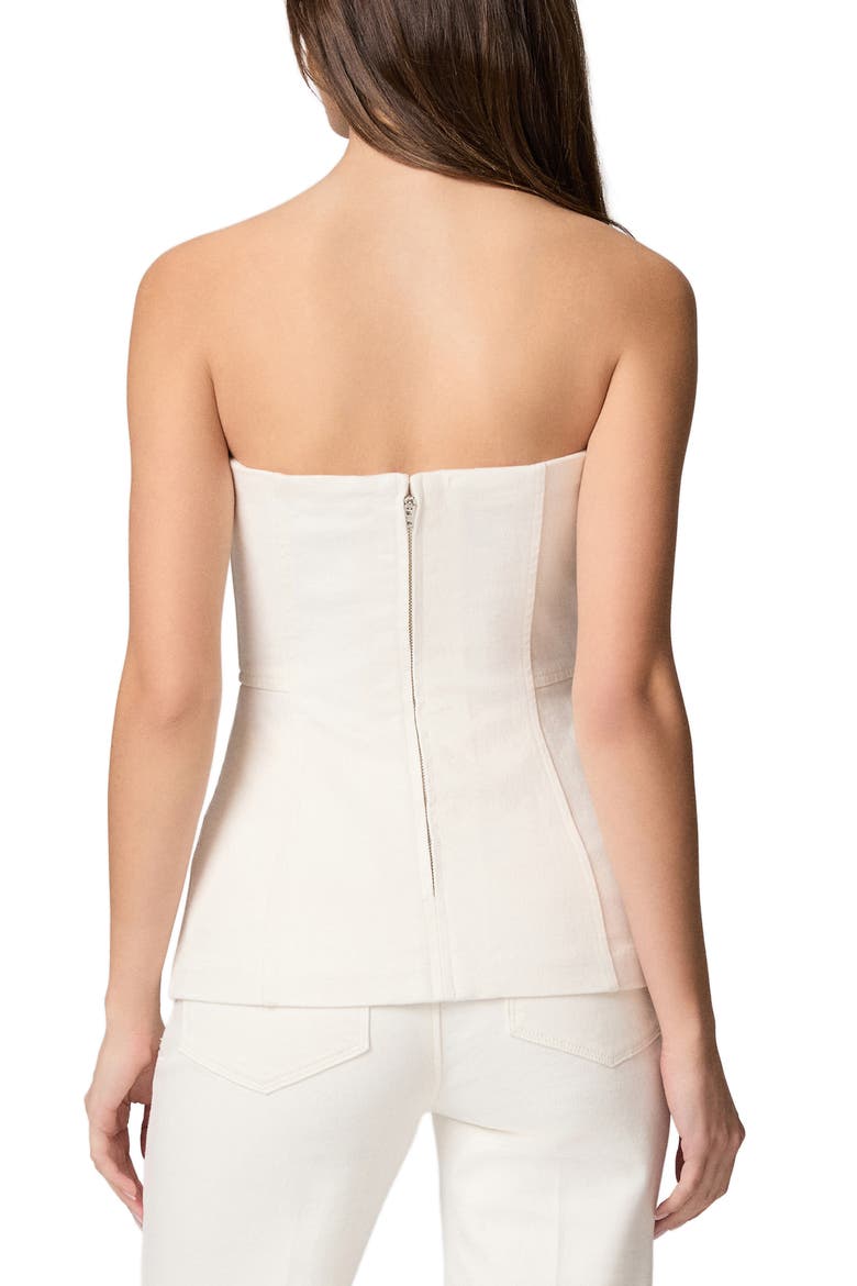 Fiana Strapless Denim Top, Alternate, color, TONAL ECRU