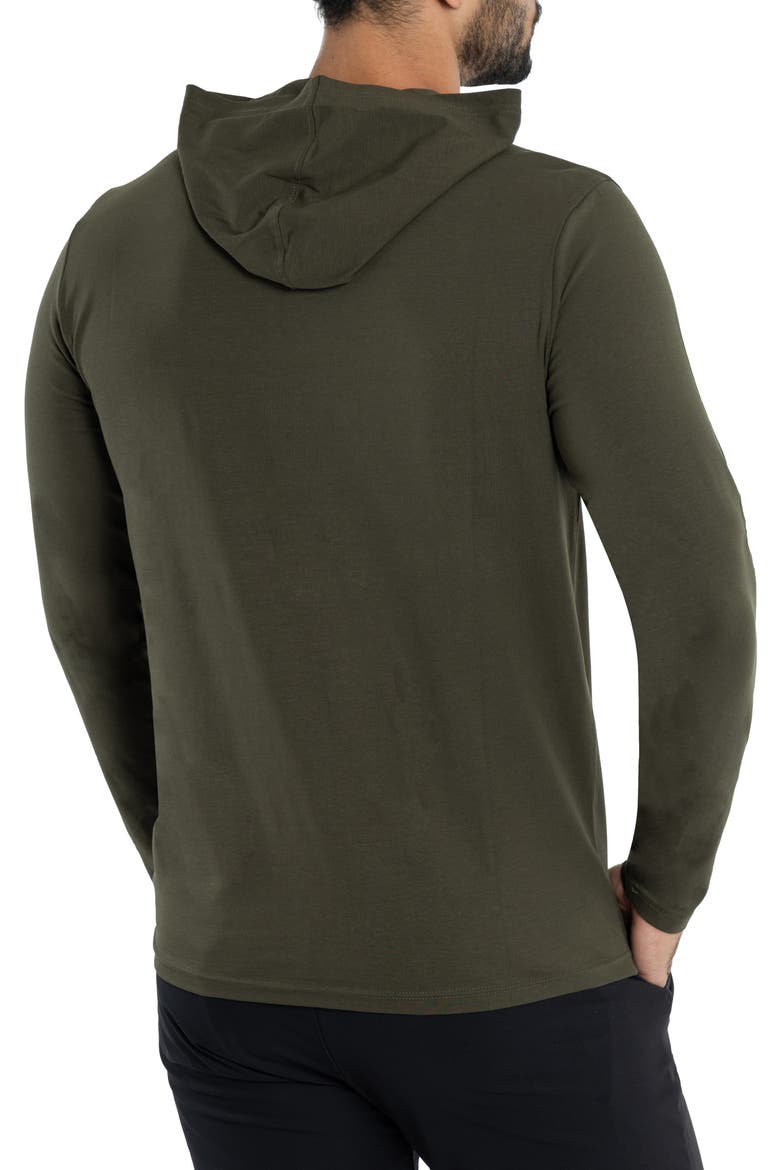 Long Sleeve Hooded T-Shirt, Alternate, color, ARMY GREEN