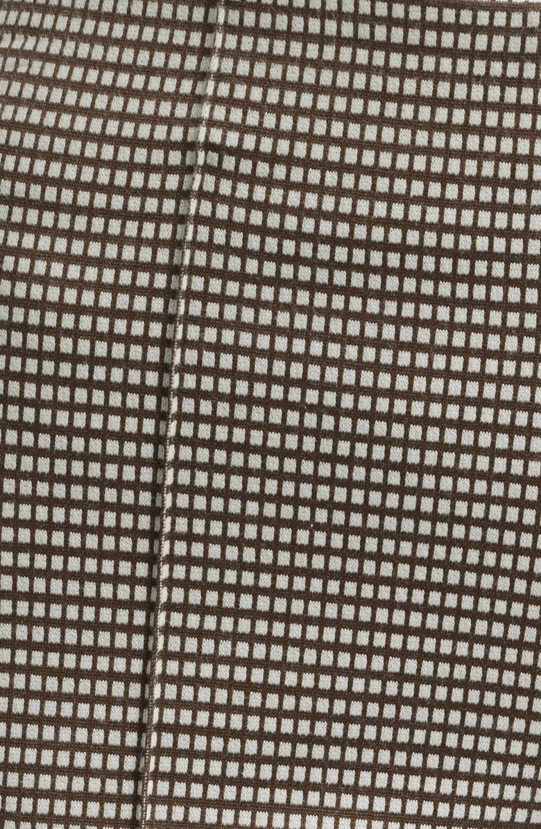 rag & bone Irina Ponte Kick Flare Pants, Alternate, color, Brown Grid