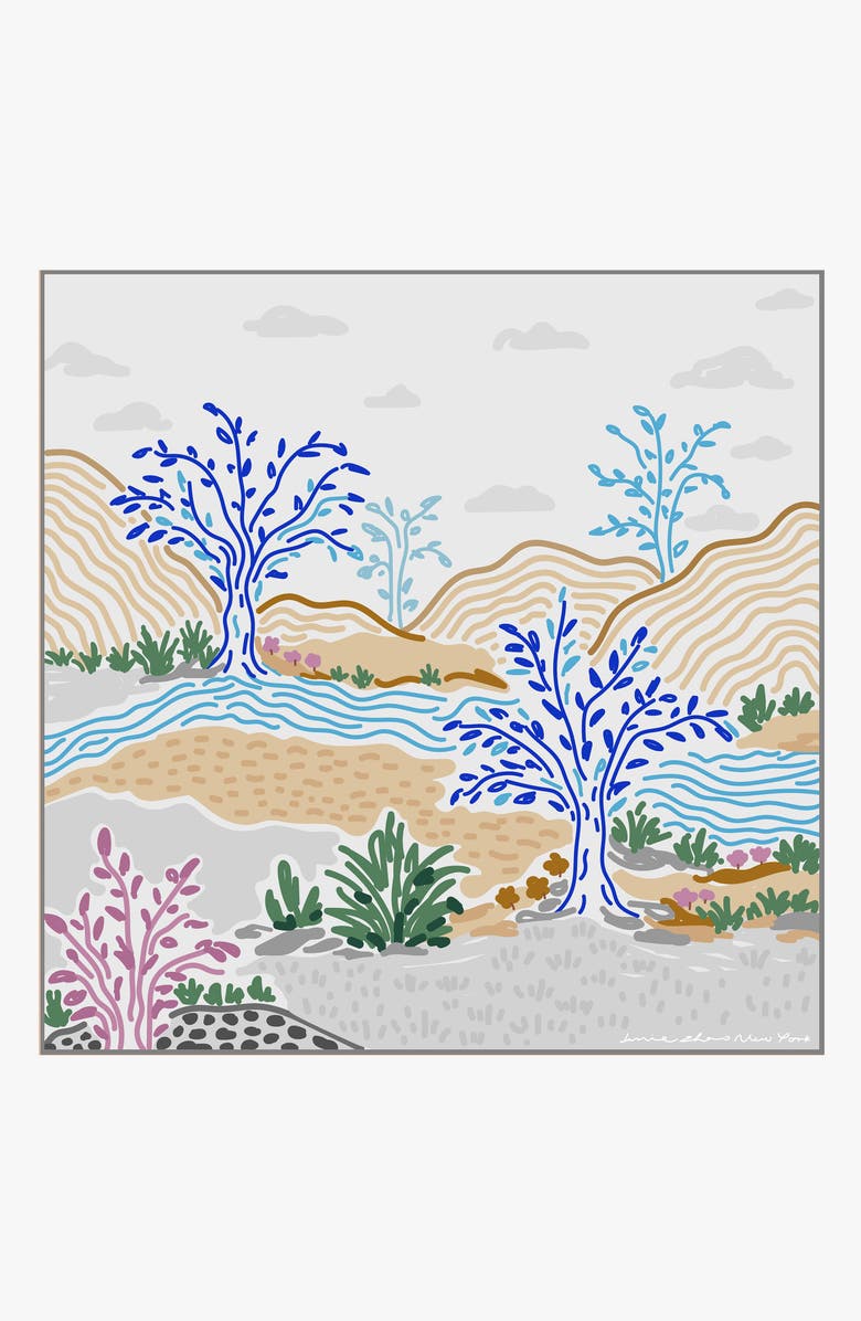 Jessie Zhao New York Silk Bandana Of After Sunset, Main, color, Grey