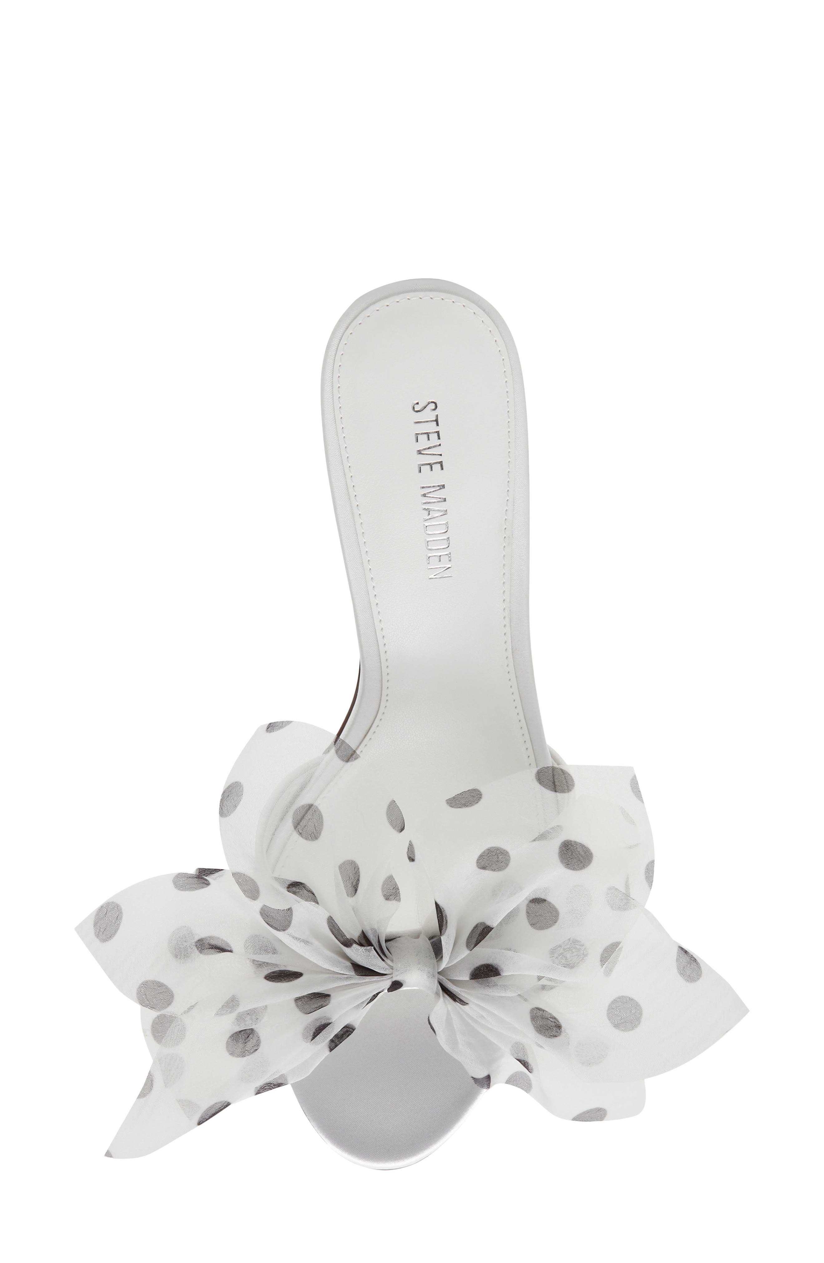 Steve Madden Davina Slide Sandal, Alternate, color, White Polka Dot