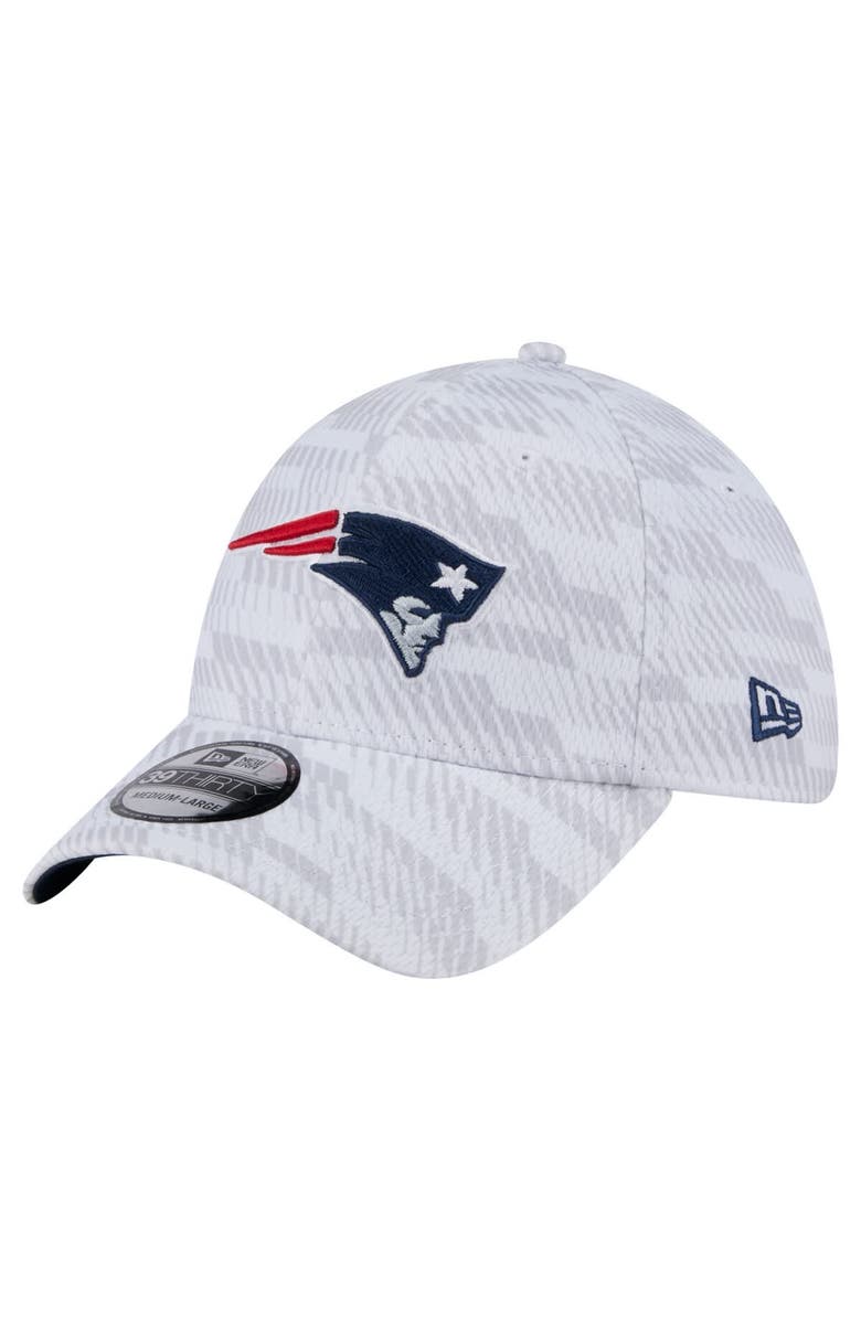 New Era Men's New Era  White New England Patriots Gameday Graded 39THIRTY Flex Hat, Main, color, 