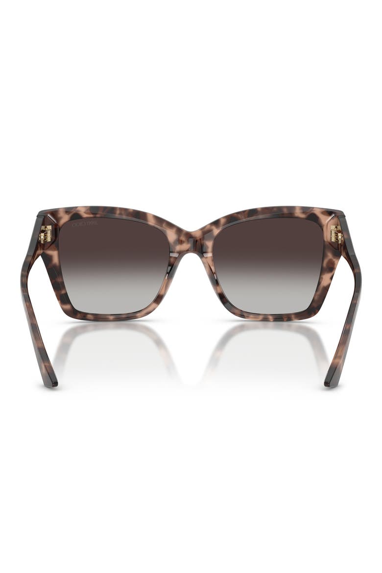 54mm Gradient Square Sunglasses, Alternate, color, PINK HAVANA / GREY GRADIENT