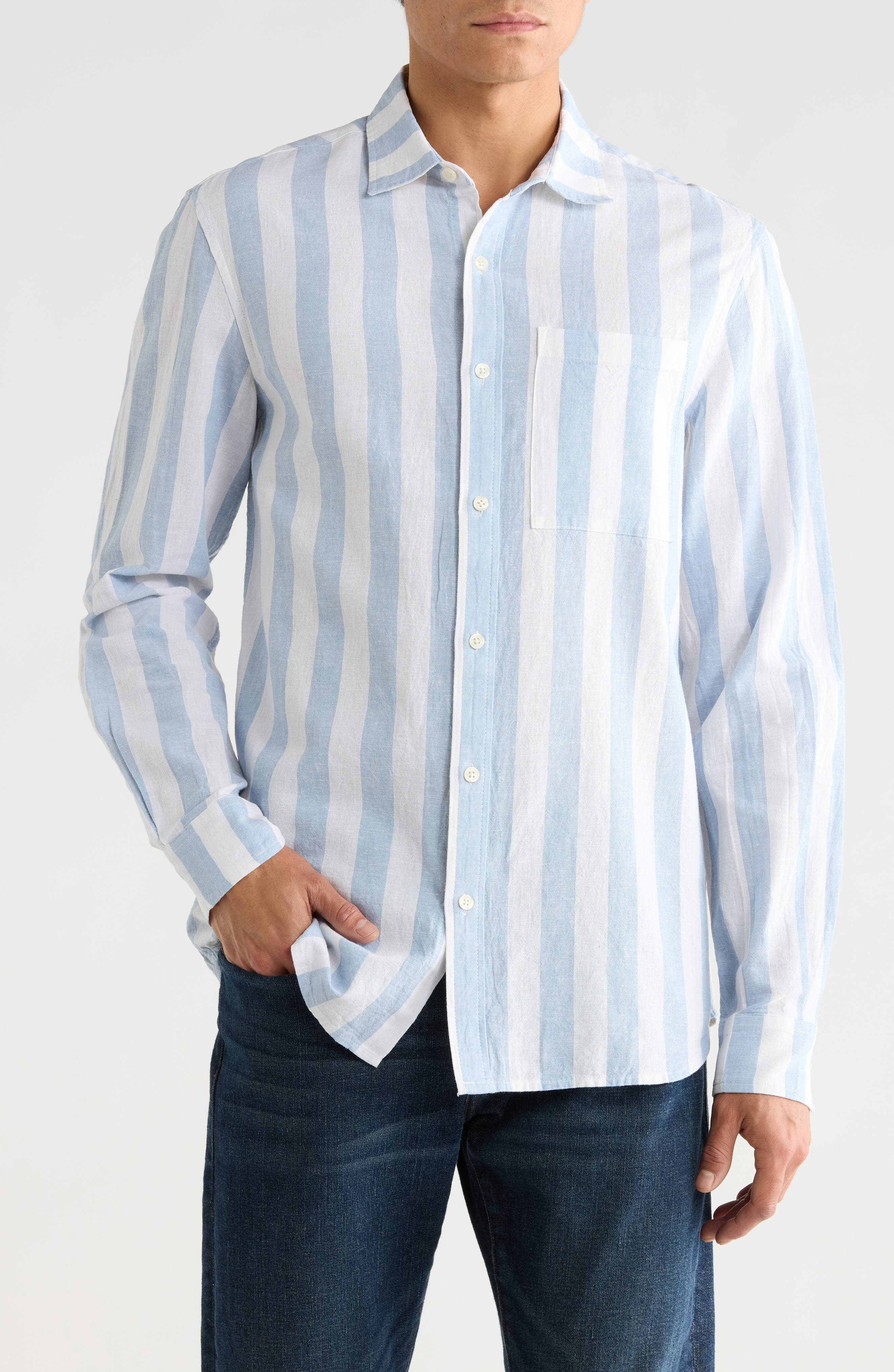 Scotch & Soda Yarn Dyed Button-Up Shirt