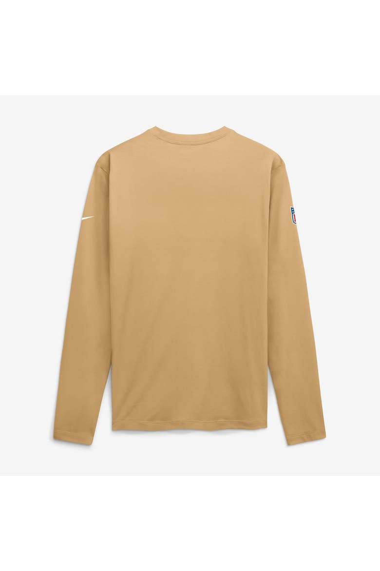 Men's Nike Gold San Francisco 49ers Sideline Small Logo Legend Dri-FIT Long Sleeve T-Shirt, Alternate, color, Gold