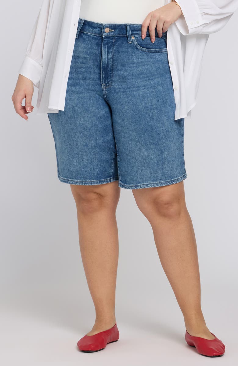 NYDJ Lilly High Waist Denim Shorts, Main, color, 