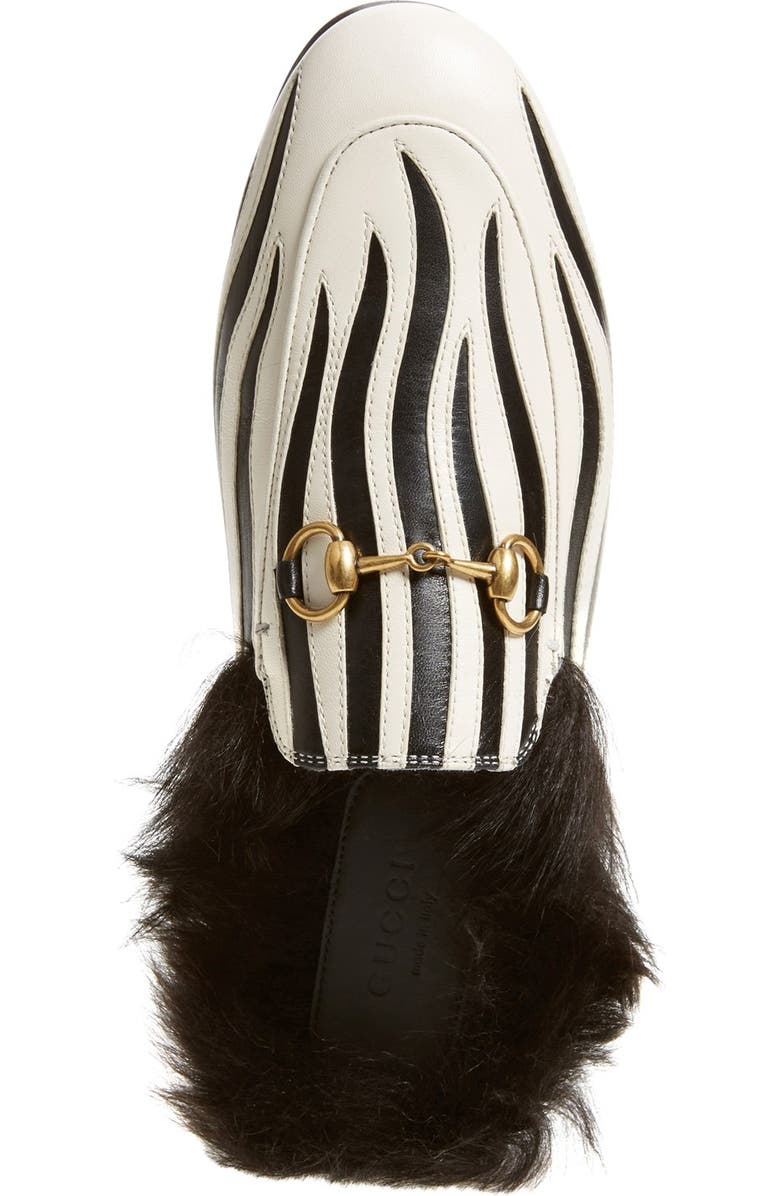 Gucci 'Princetown' Genuine Shearling Loafer Mule, Alternate, color,