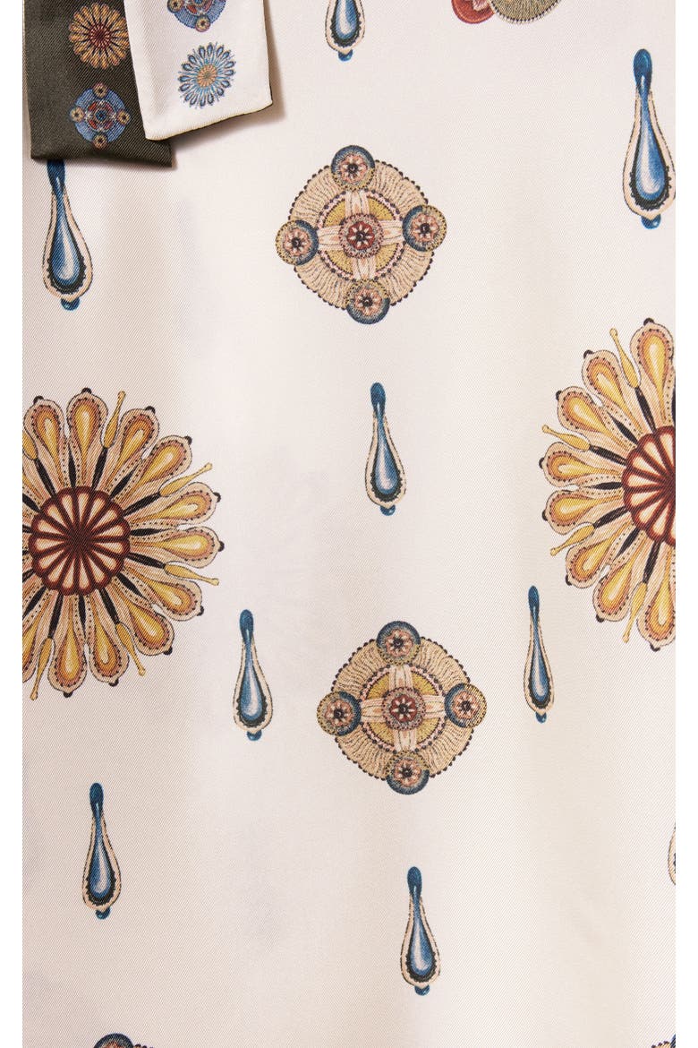 Muumuu Dress Round Neck Placée, Alternate, color, Nucleus Placée Off White