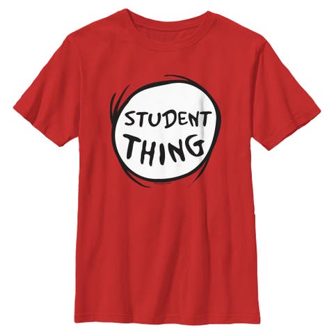 Boy's Dr. Seuss Student Thing Badge  Graphic T-Shirt