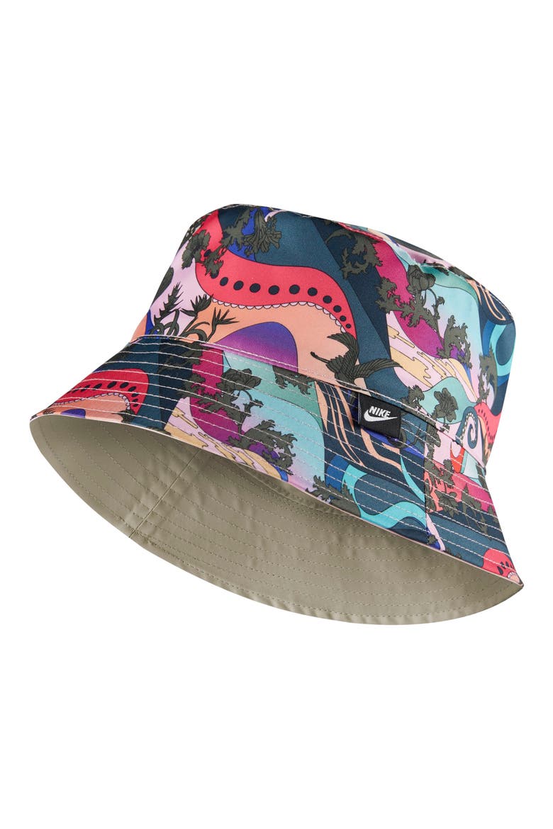 Sportswear Icon Clash Reversible Bucket Hat, Main, color, MYSTIC STONE