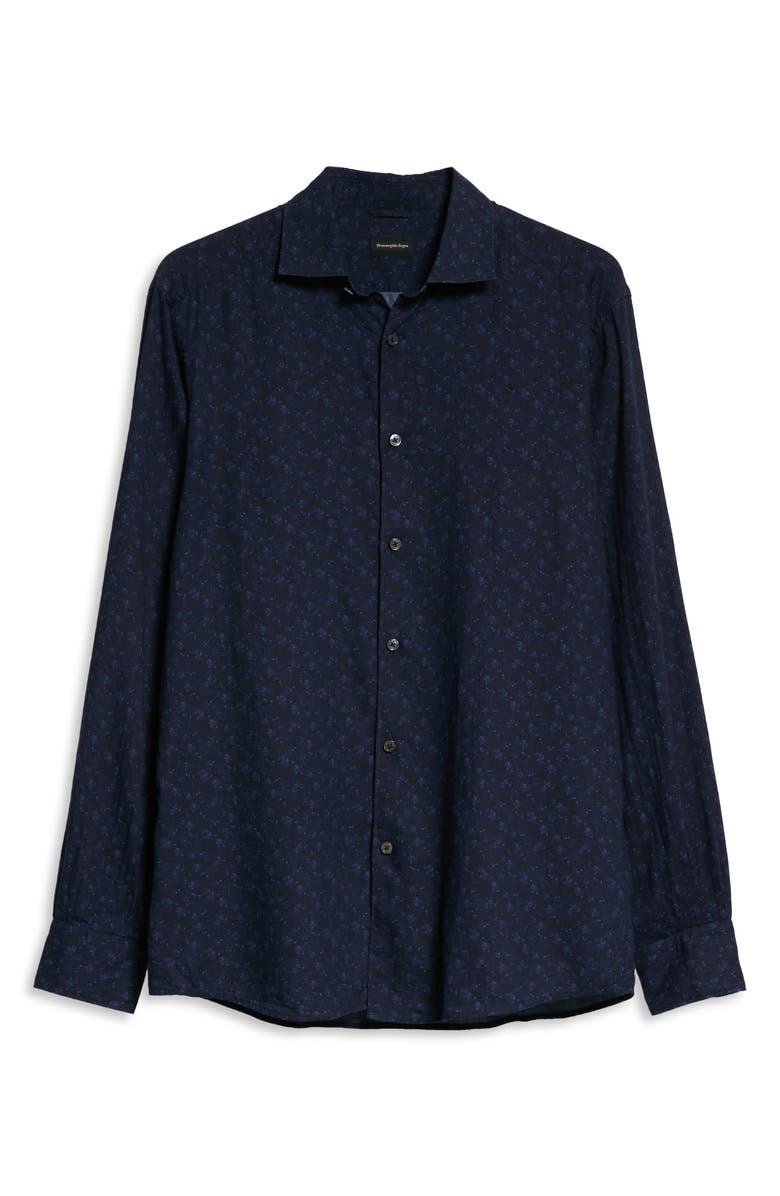 ZEGNA Premium Cotton Button-Up Shirt, Main, color,