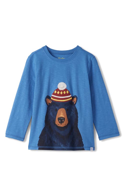Hatley Kids' Long Sleeve Cotton Graphic T-shirt In Blue