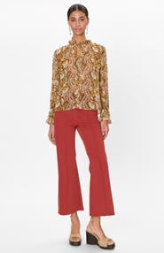 Rebecca Taylor Isha Printed Blouse