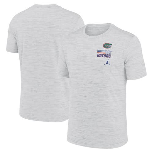 Jordan Brand White Florida Gators Velocity Stacked Performance T-shirt