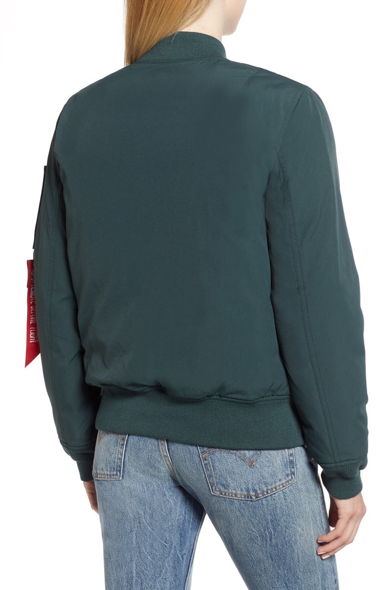 Alpha Industries MA-1 Down Bomber Jacket, Alternate, color,