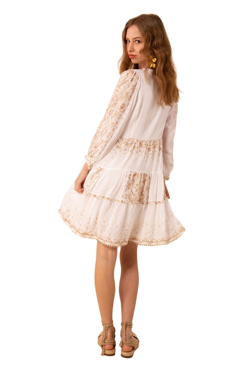 Hale Bob Emery Embroidered Dress, Alternate, color, 