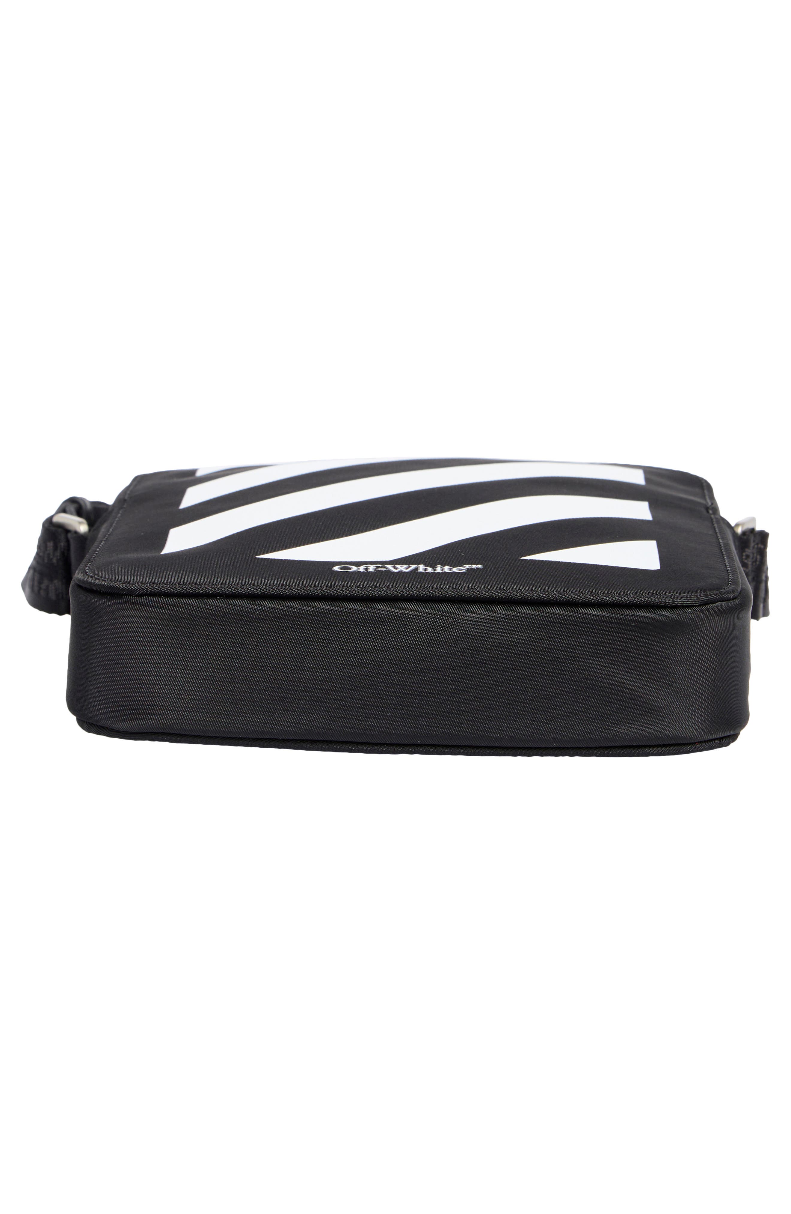 North South Flight Crossbody Bag, Alternate, color, BLACK