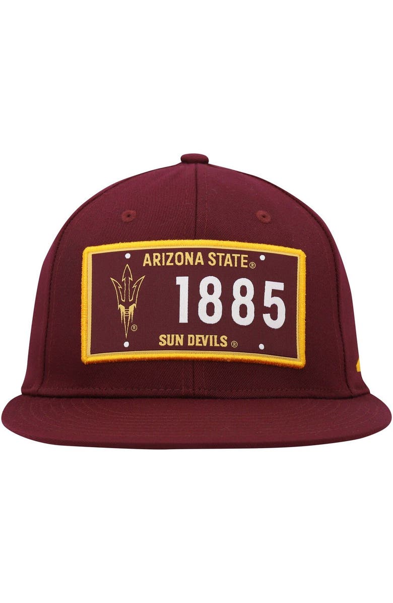 adidas Men's adidas Maroon Arizona State Sun Devils Established Snapback Hat, Alternate, color, Maroon