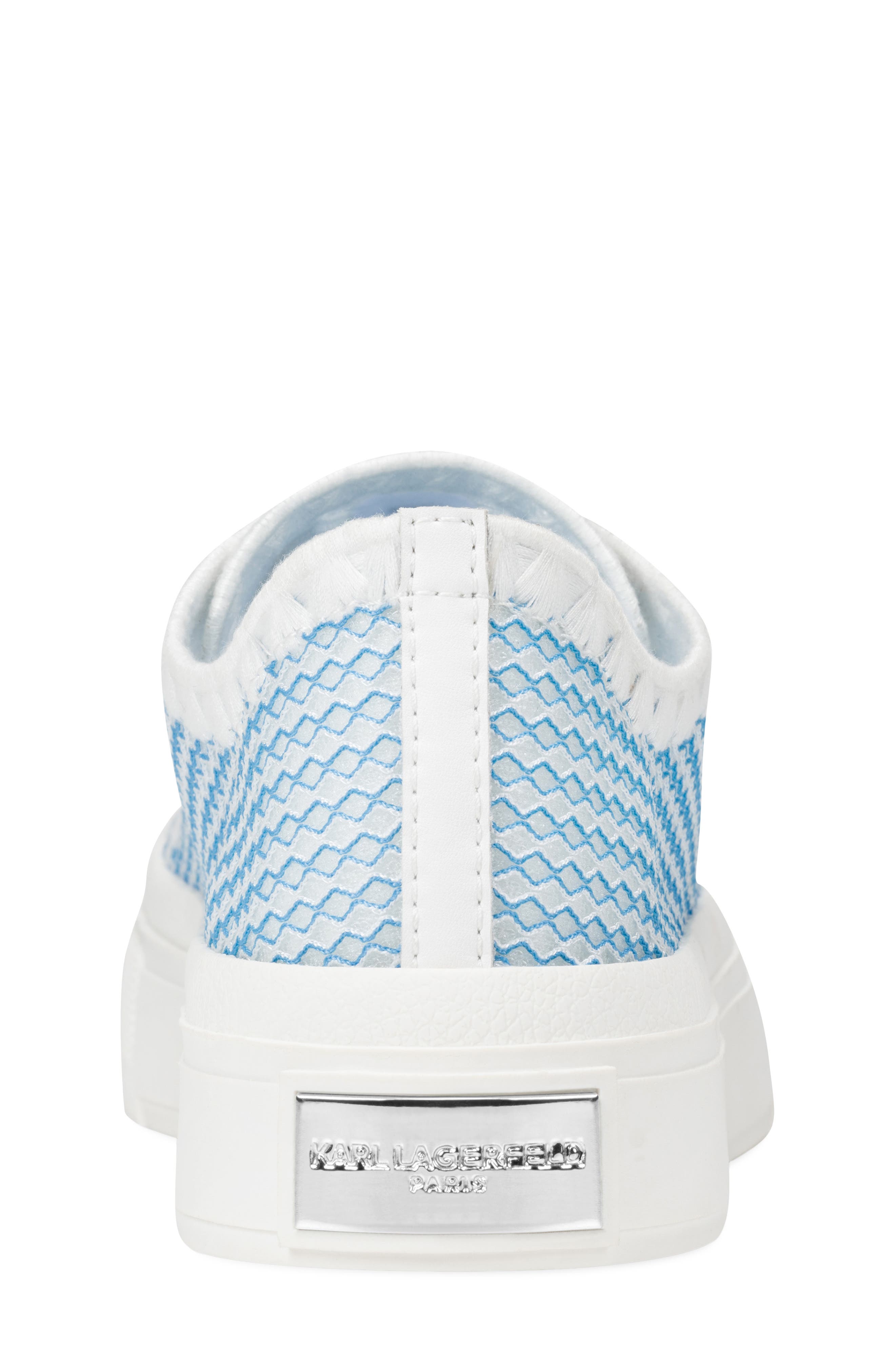 KARL LAGERFELD PARIS Giddeon Low Top Sneaker, Alternate, color, Baltic Blue/ White