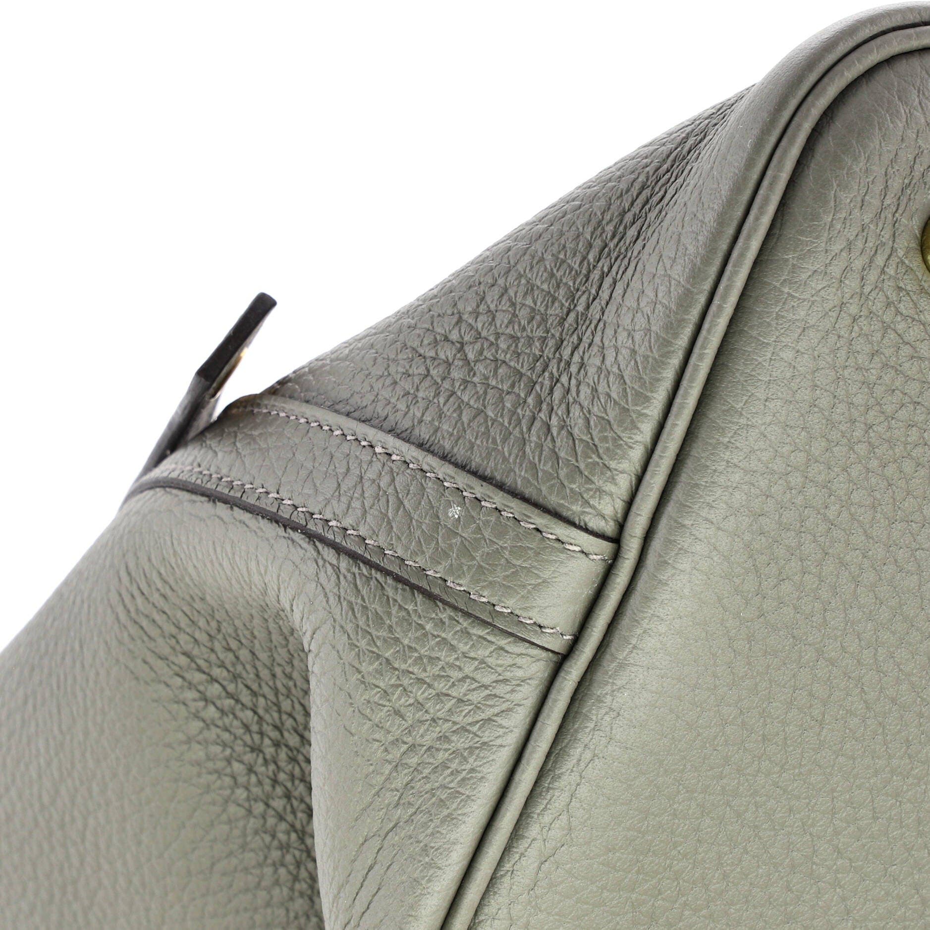 Pre-Owned Hermes Picotin Lock Bag Clemence MM, Alternate, color, Gris Meyer