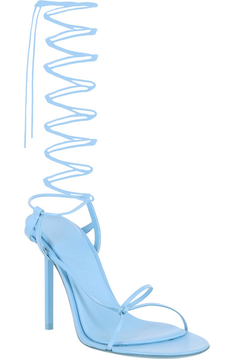 FERRAGAMO Ankle Wrap Sandal, Main, color, Blue