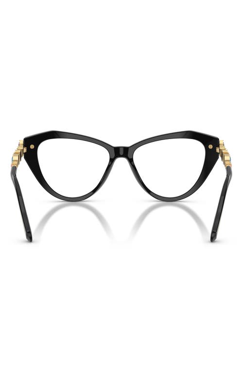 Swarovski 53mm Cat Eye Optical Glasses In Black/demo Lens