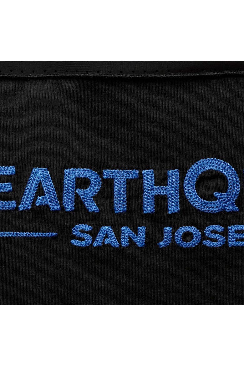 Women's The Wild Collective Black San Jose Earthquakes Mesh T-Shirt, Alternate, color, Black