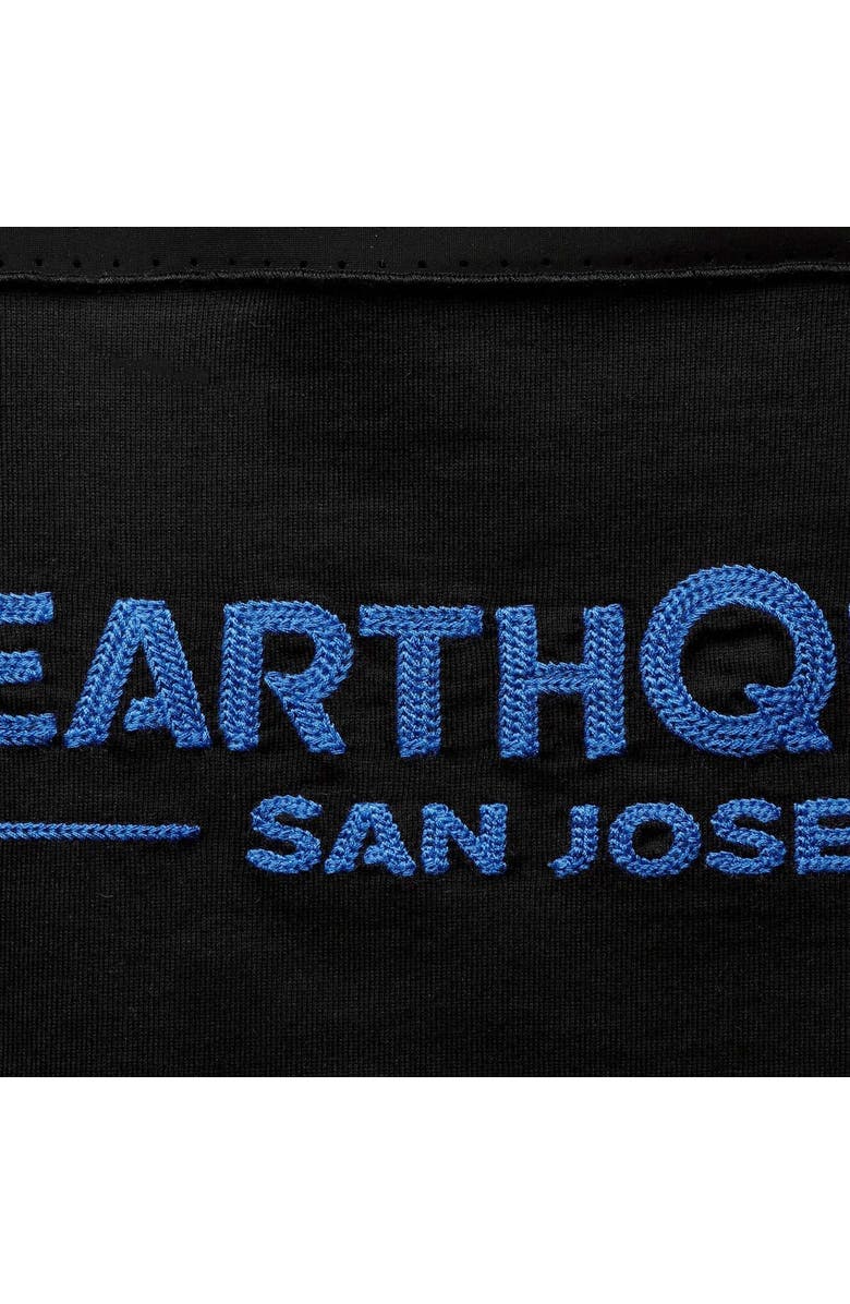 THE WILD COLLECTIVE Women's The Wild Collective Black San Jose Earthquakes Mesh T-Shirt, Alternate, color, Black