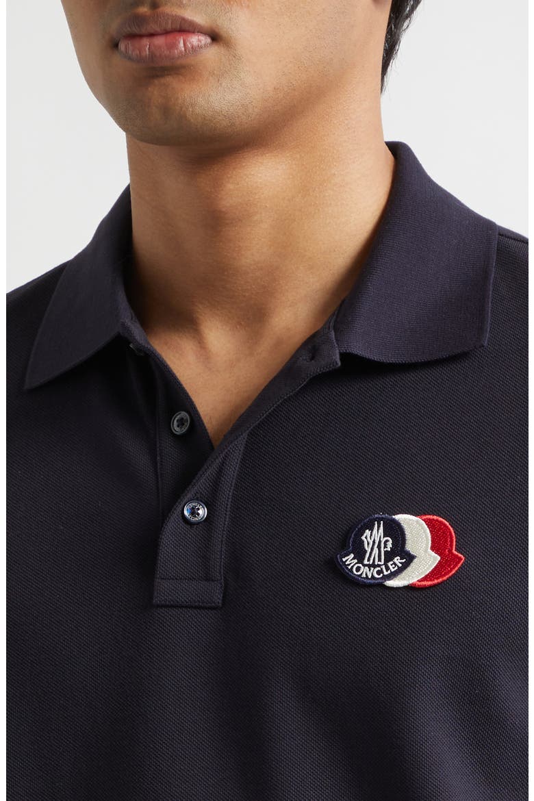 Logo Patch Cotton Polo, Alternate, color, NAVY