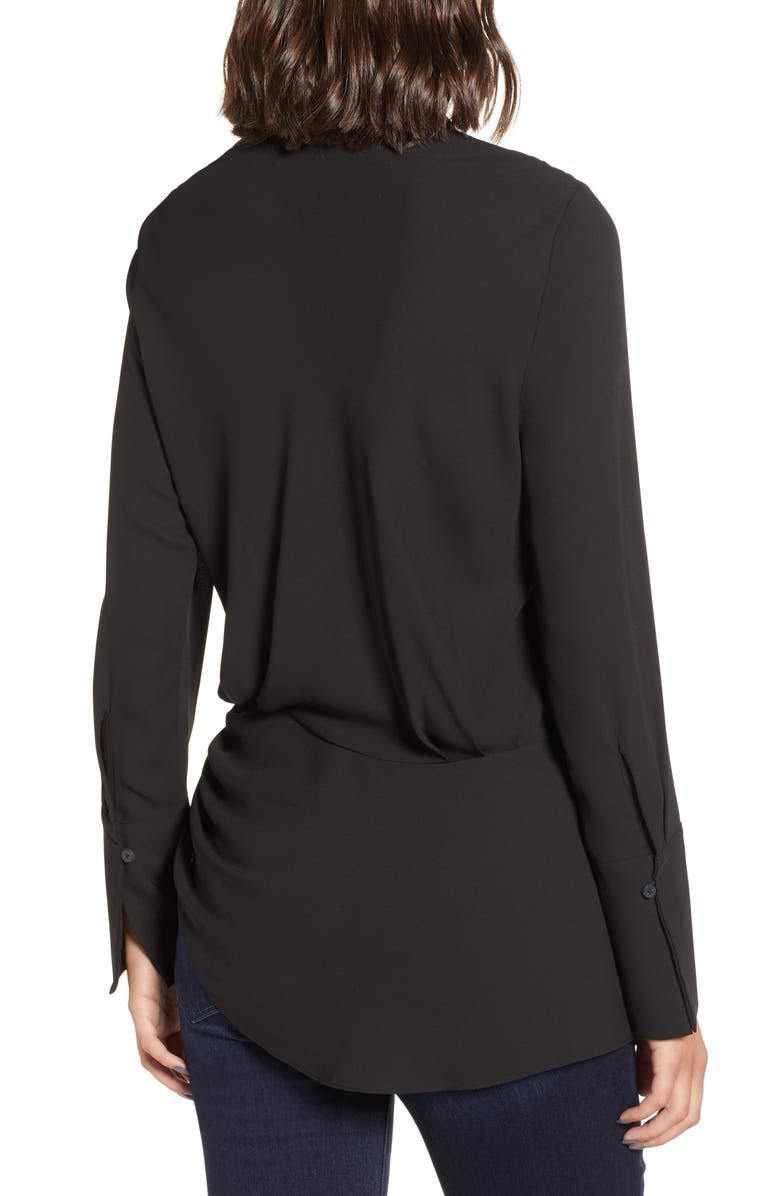 Trouvé Chelsea28 Long Sleeve Wrap Blouse, Alternate, color,